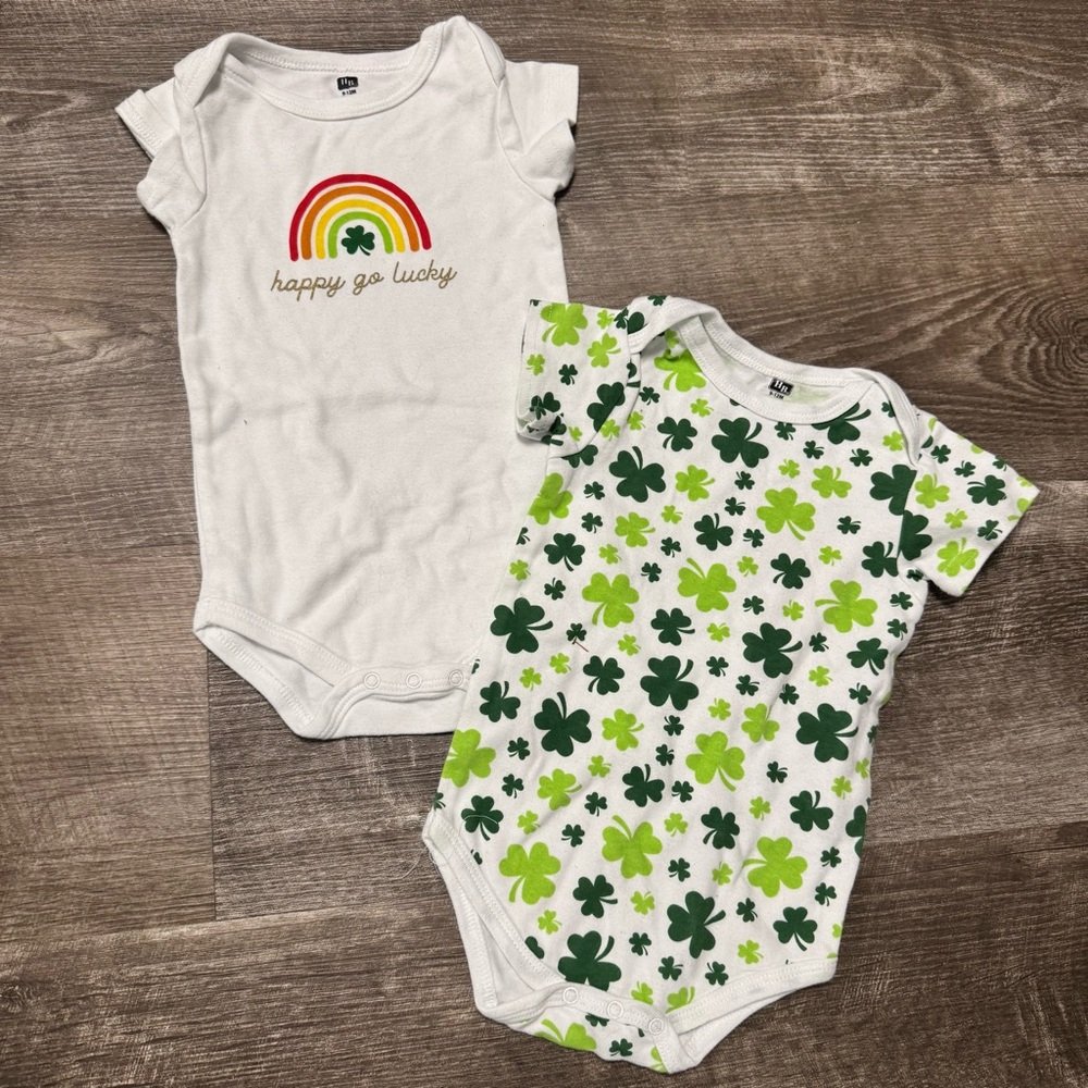HB St Patrick’s Day Baby Onesie Bundle Size 9-12 Months